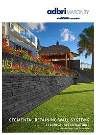 Segmental Retaining Wall Systems NSW,NQLD,SQLD,TAS – Anchor Wall Technical Brochure