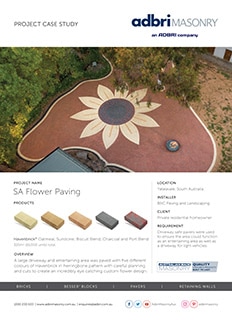 Adbri SA Flower Paving Case Study
