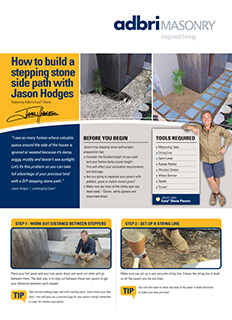 How to build a stepping stone side path with Jason Hodges