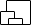 overlapping squares in black